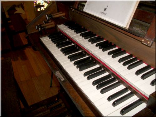 Console

de l'orgue de Notre-Dame-de-la-Délivrande, Morne-Rouge