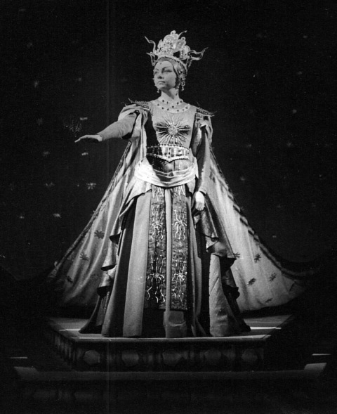 Elisabeth Verlooy dans le rôle de la Reine de la nuit (La flûte enchantée)