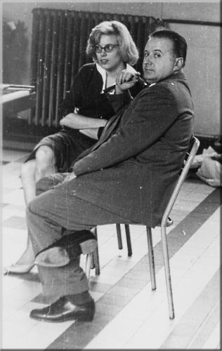 Jean Giraudeau et Catherine Brilli, son accompagnatrice