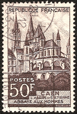 Timbre-poste, vers 1953