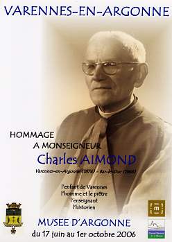 Affiche de l'exposition ''Hommage à Mgr Charles Aimond''