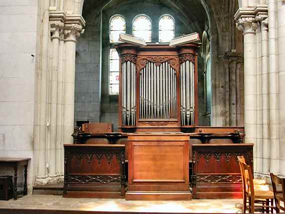 Le petit orgue de la Collégiale Notre-Dame du Grand-Andely - Photo © Marie-France Chatelais