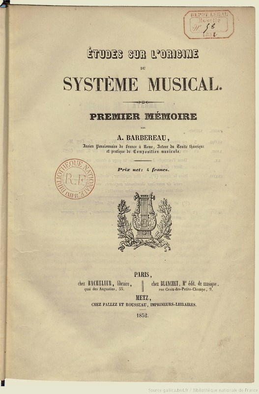 Barbereau: Systme musical