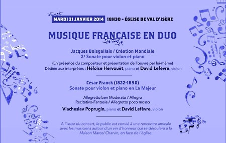 Affiche concert Val d'Isre (Boisgallais)