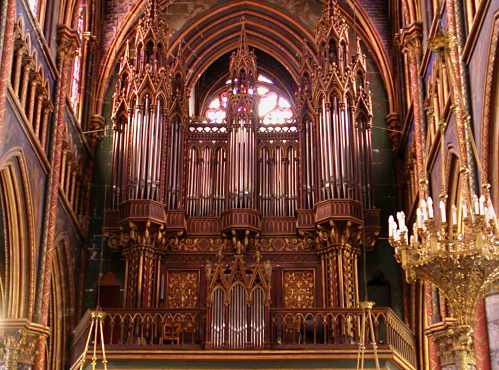 L'orgue de la basiliguqe ND de Bonsecours
