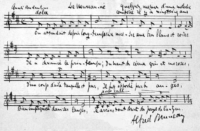 Alfred Bruneau: Le Nouveau-n (manuscrit)