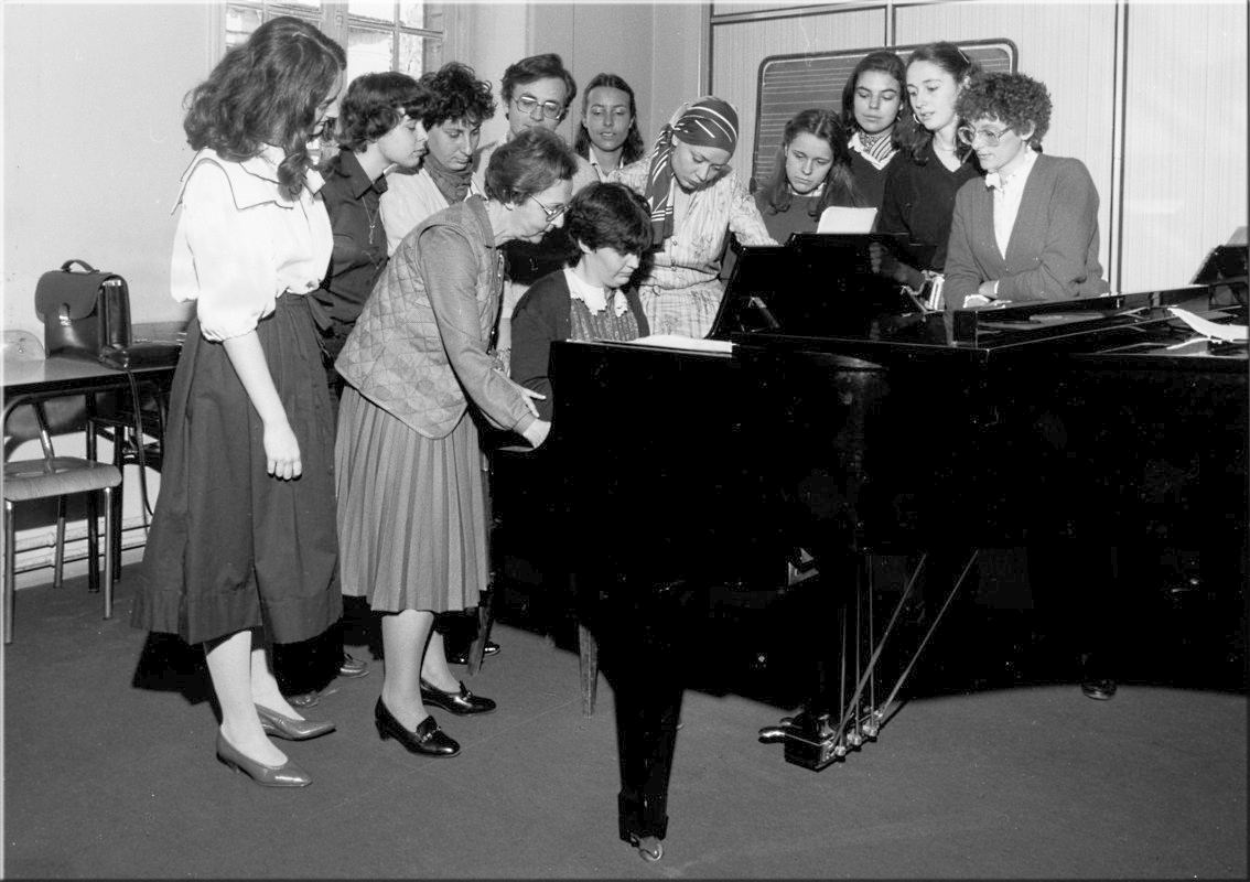 1981-82, classe de pédagogie et formation musicale d’Odette Gartenlaub.