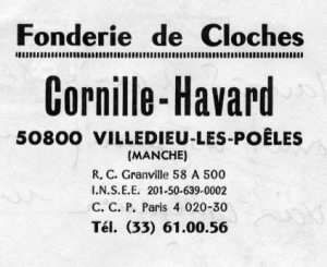 Entte papier  lettre fonderie Cornille-Havard, annes 1970