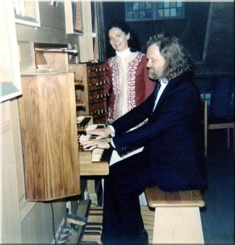 Elisa et Germain Desbonnet en concert à Hällegors (Suède), 20 septembre 1981