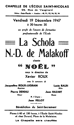 Concert du 19 décembre 1947, Jean Fellot