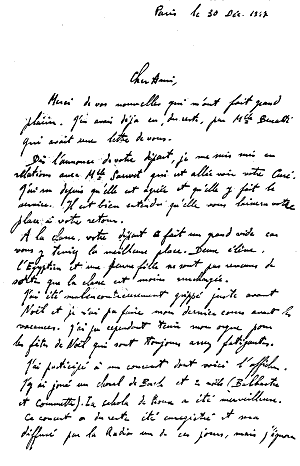 Lettre autographe signée de Jean Fellot
