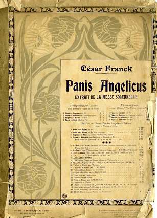 César Franck - Panis Angelicus (couverture)