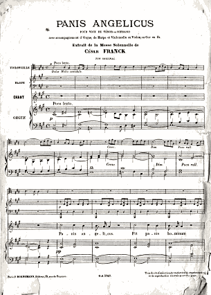 Franck - Panis Angelicus, première page