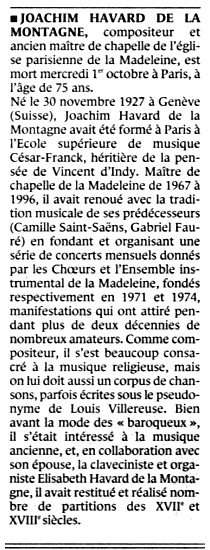 Le Monde, 9 octobre 2003
