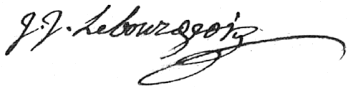 Signature de Jean-Jacques Lebourgeois