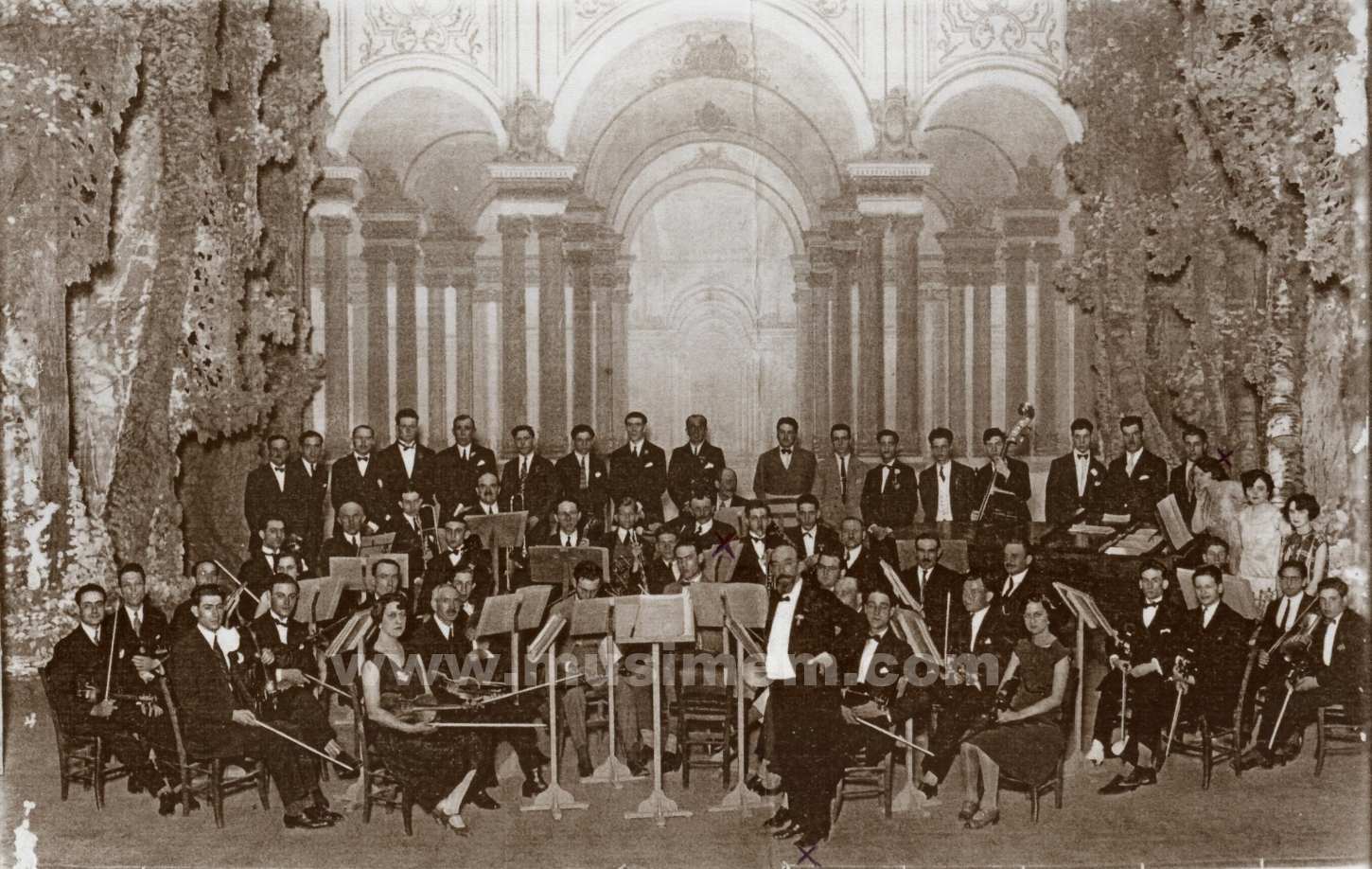 Orchestre du Théâtre d'Oran (Algérie) vers 1925
