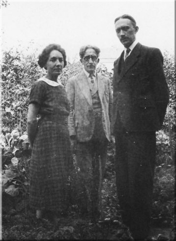 Armand Merck aux côtés de sa femme et d’Edouard Souberbielle
