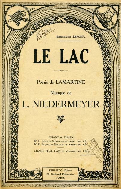 Niedermeyer : Le Lac