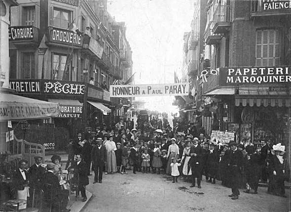 Le Tréport, 1911 - La population réserve un accueil chaleureux à son jeune Prix de Rome