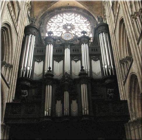 Cathédrale de Rouen: l'orgue (photo Phelippeau)