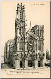 Nancy, église Saint-Pierre construite en 1885