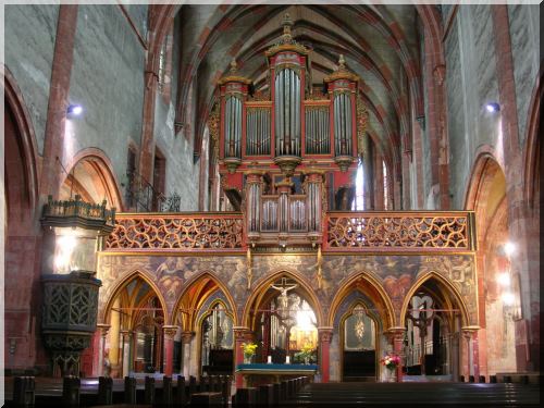 Strasbourg: orgue Silbermann (1870) de l'église protestante Saint Pierre le Jeune