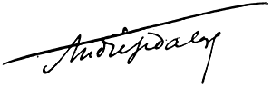 Signature d'Andr Gedalge