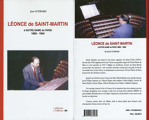 LÉONCE de SAINT-MARTIN à NOTRE-DAME de PARIS, 1886-1954