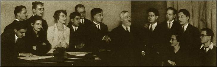La classe de Paul Dukas à Paris  en 1929